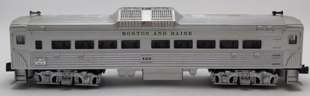 Williams 421 O Gauge Boston and Maine RDC-4 Passenger Car #420 EX