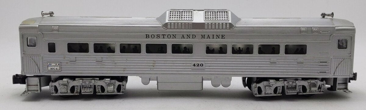 Williams 421 O Gauge Boston and Maine RDC-4 Passenger Car #420 EX