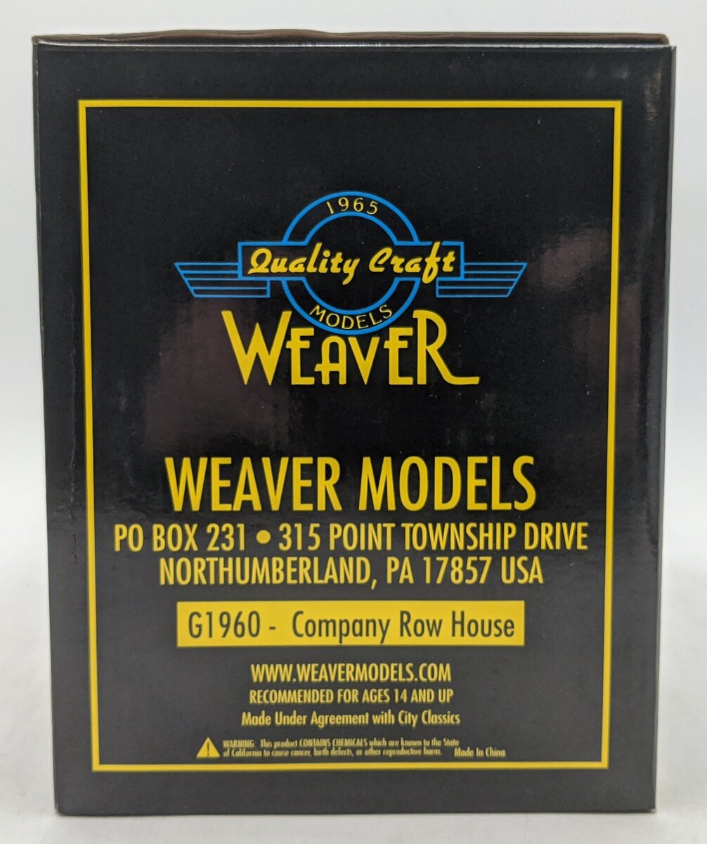 Weaver G1960 O Gauge Company Row House - Painted/Box