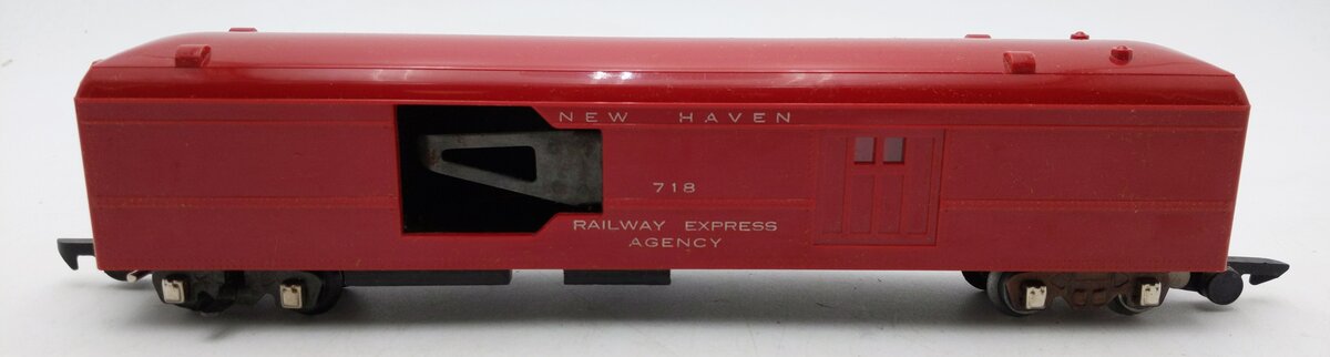 American Flyer 718 Vintage S New Haven Red Operating Mail Pickup Car EX