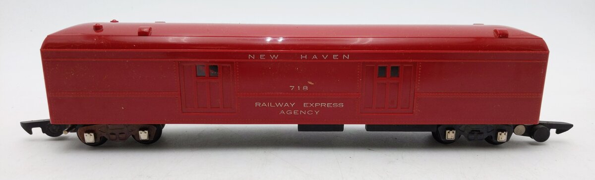 American Flyer 718 Vintage S New Haven Red Operating Mail Pickup Car EX