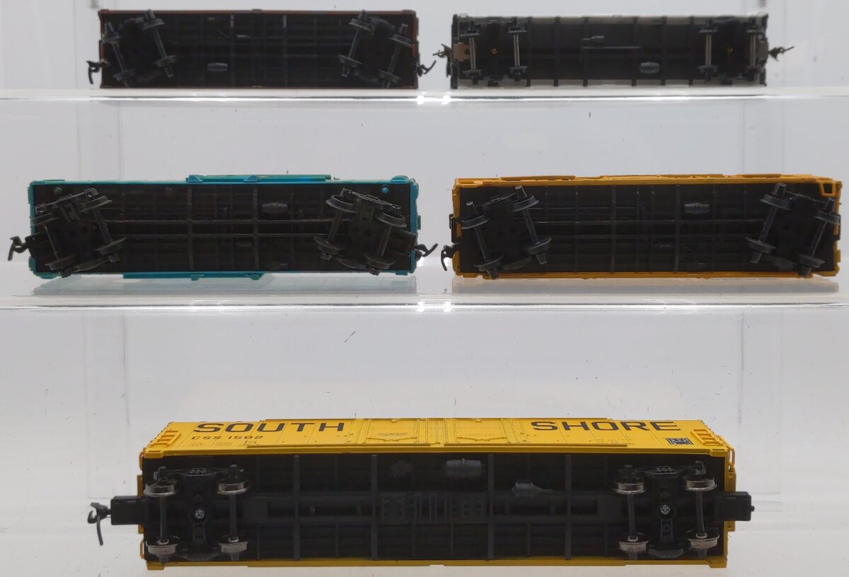 Assorted HO Scale Boxcar Freight Cars: 47025, 1784, 2511, 1502, 524880 [5] VG