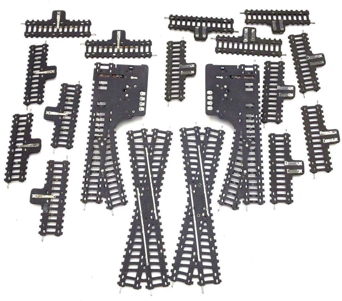 Fleischmann HO Scale Assorted Track Sections & Switches [18] VG/Box