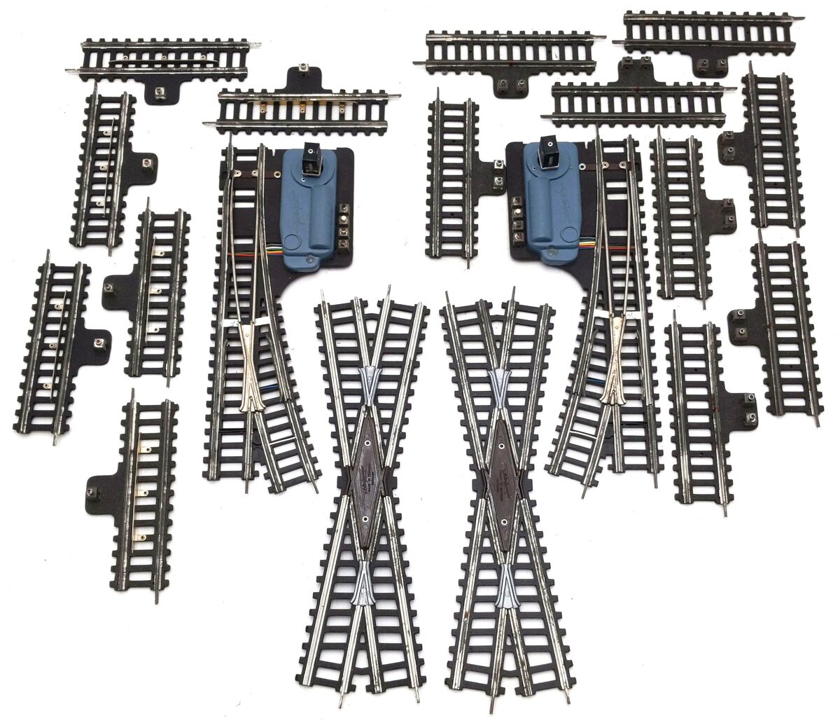 Fleischmann HO Scale Assorted Track Sections & Switches [18] VG/Box