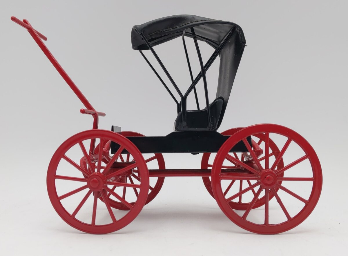 Ertl 1992 1/16 Scale Diecast Metal Agway 1899 Surrey Wagon Black & Red EX