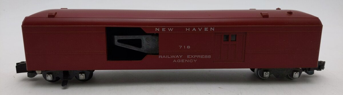 American Flyer 718 Vintage S New Haven Red Operating Mail Pickup Car EX