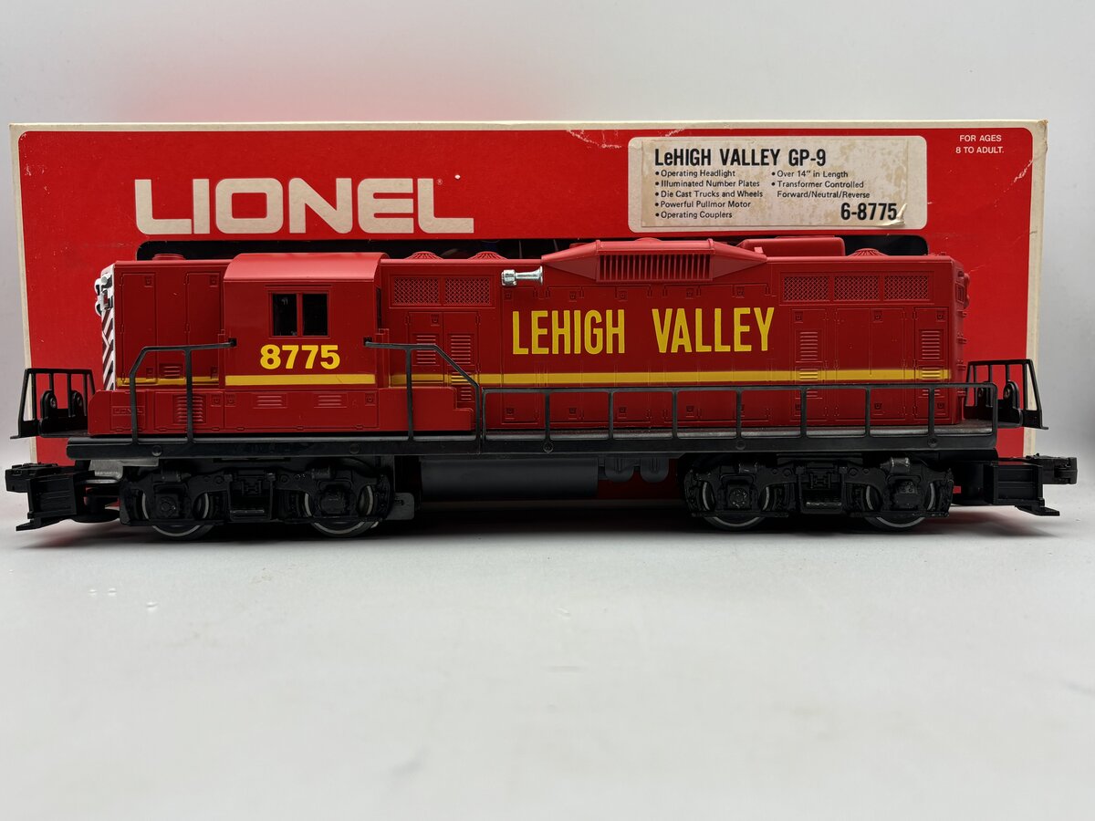 Lionel 6-8775 Lehigh Valley GP-9 Powered Diesel Locomotive EX/Box