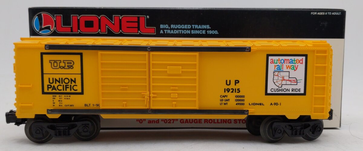 Lionel 6-19215 O Gauge Union Pacific Double Door Boxcar #19215 EX/Box