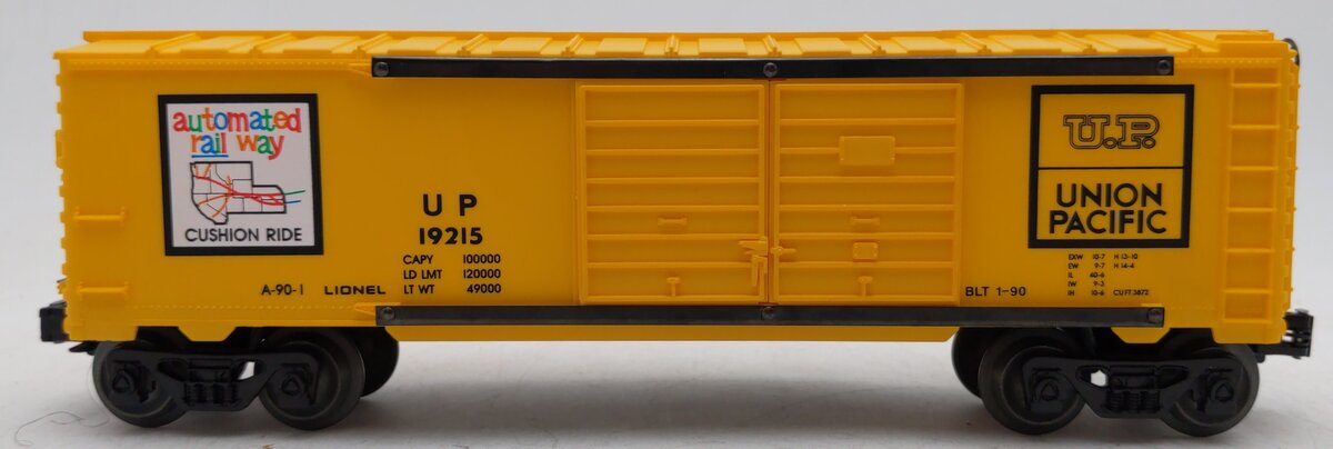 Lionel 6-19215 O Gauge Union Pacific Double Door Boxcar #19215 EX/Box