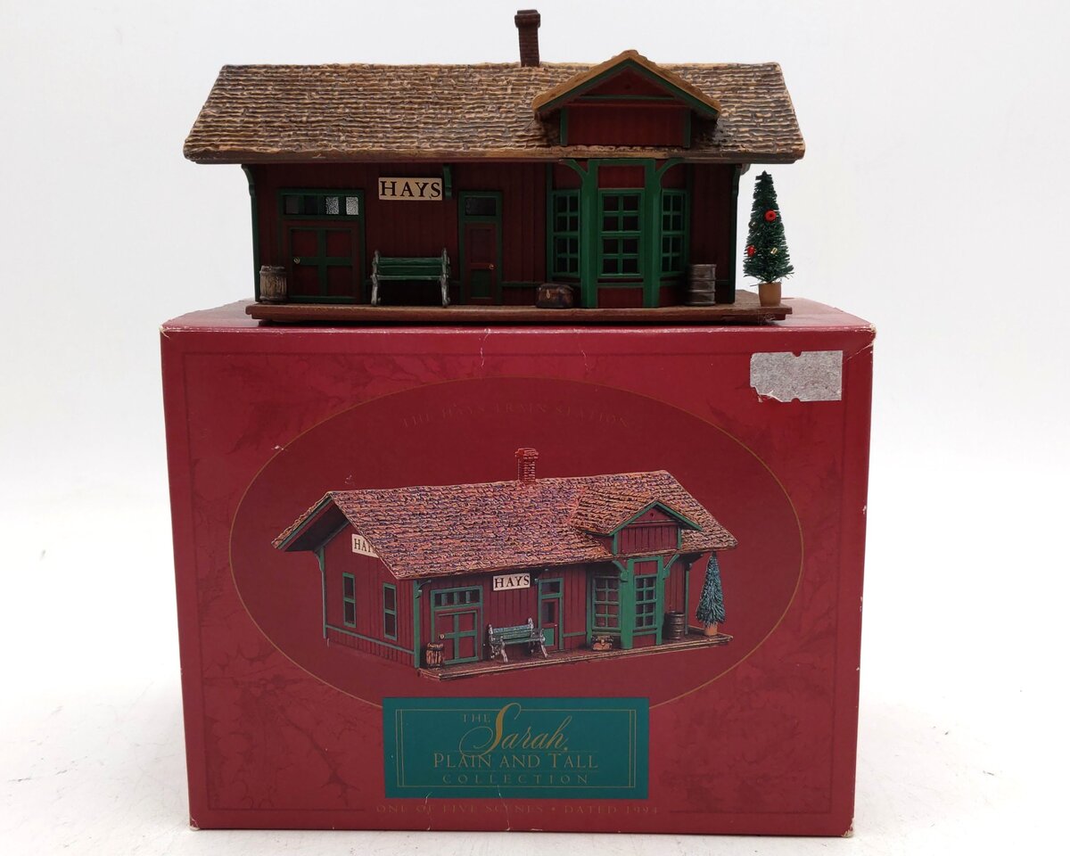 Hallmark 9452 The Hays Train Station from The Sarah Plain and Tall Collection LN/Box