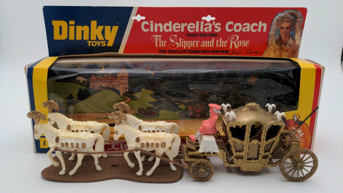 Dinky 111 1:64 Die-Cast Cinderella's Coach from The Slipper and the Rose Movie EX/Box