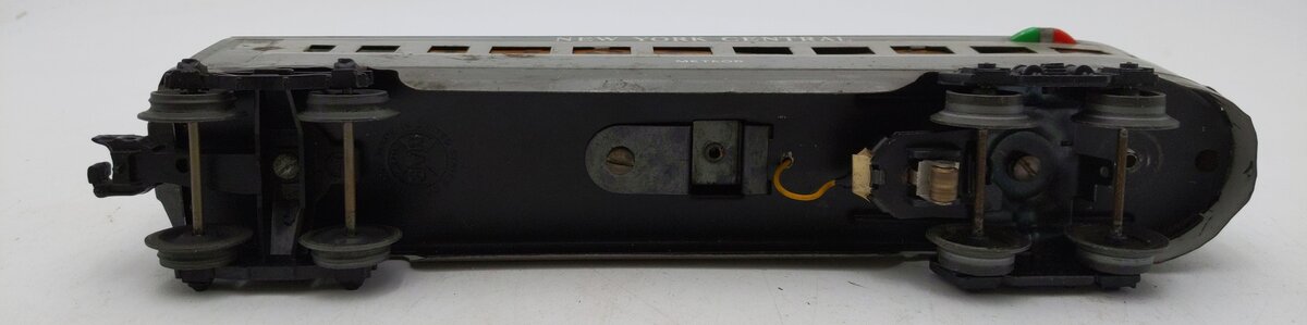 Marx 234 Vintage O New York Central Gray Metal Coach Passenger Car VG