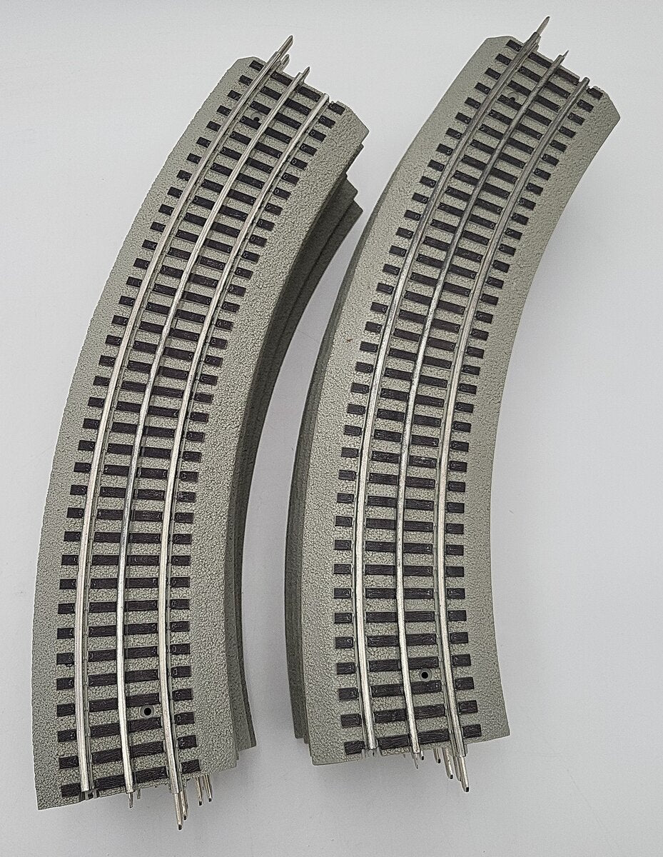 Lionel 6-12015 FasTrack O36 45-Degree Curved Track (12) EX