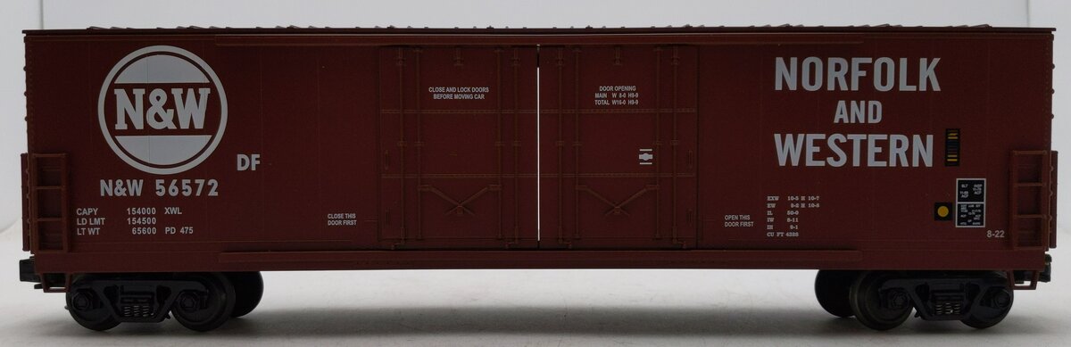 MTH 20-93033 O Gauge Norfolk & Western Double Plug Door Boxcar #56572 LN/Box