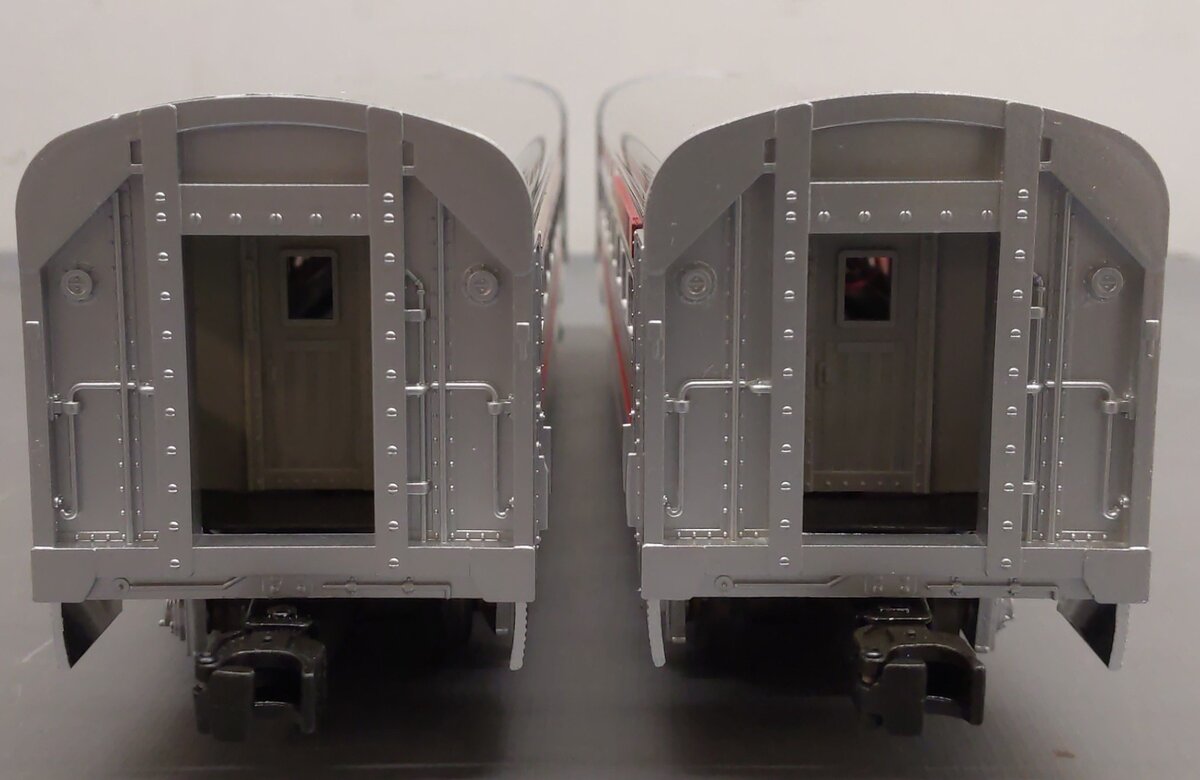 MTH 20-6122 O Gauge AT&SF "El Capitan" Sleeper/Diner Aluminum Passenger Car Set EX/Box