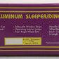 MTH 20-6122 O Gauge AT&SF "El Capitan" Sleeper/Diner Aluminum Passenger Car Set EX/Box