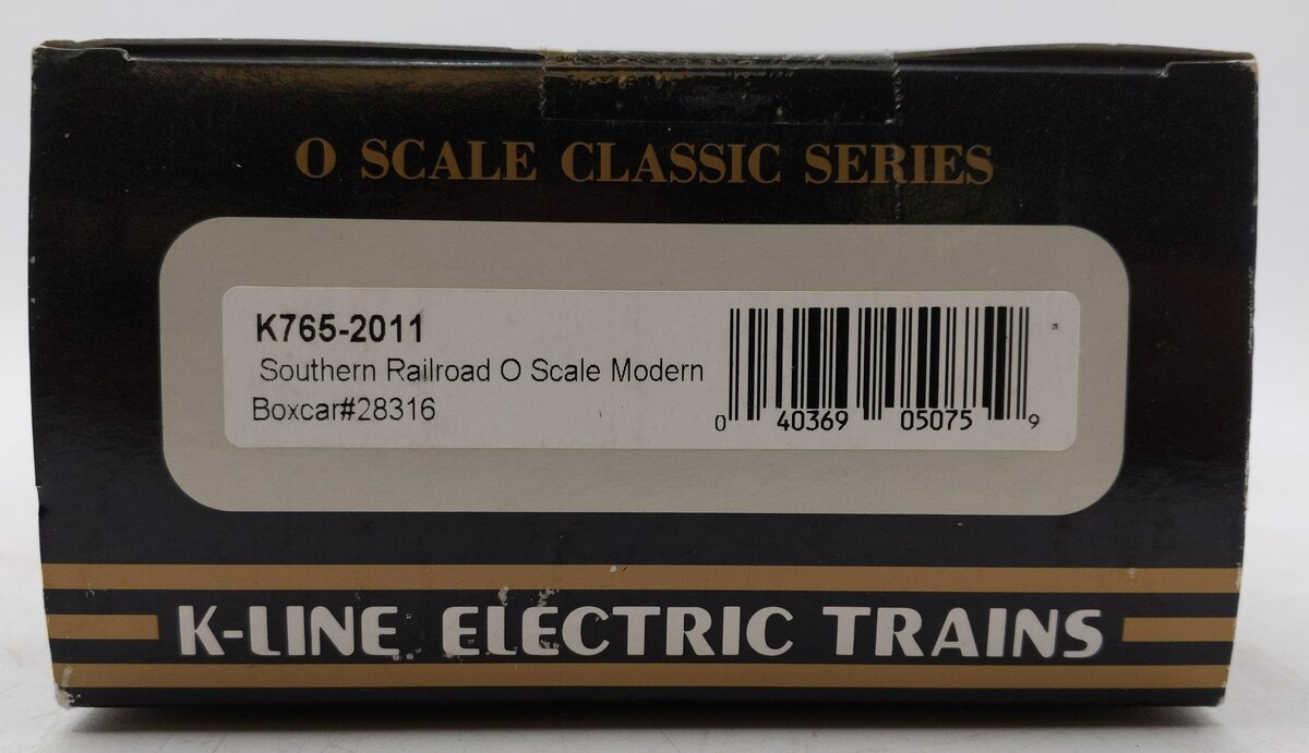 K-Line K765-2011 O Gauge Southern Boxcar #28316 EX/Box