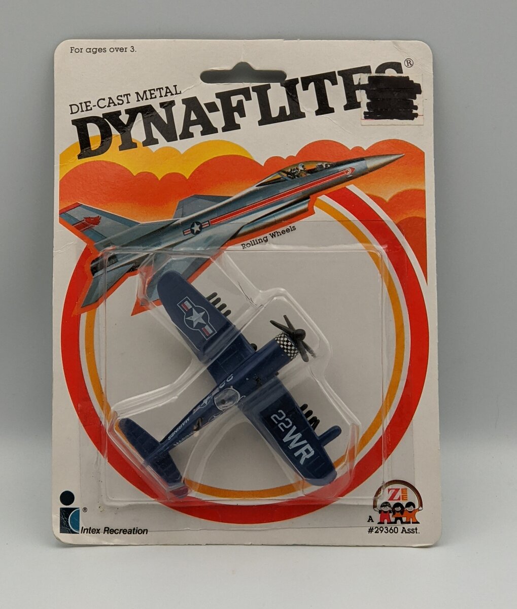 Zee Toys 29360 1:64 Dyna-Flites 22WR US Marines Propeller Plane MT/Box