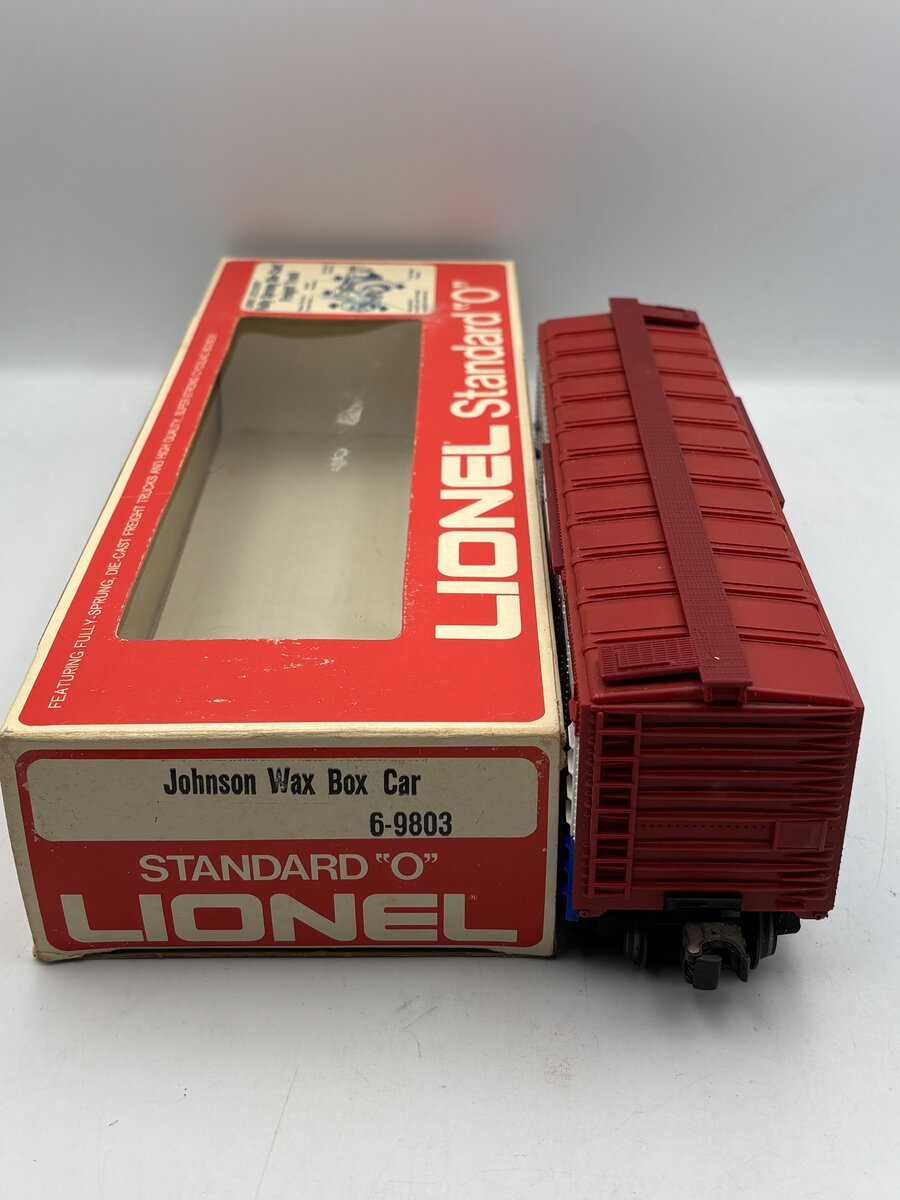 Lionel 6-9803 O Gauge Johnson Wax Box Car VG/Box