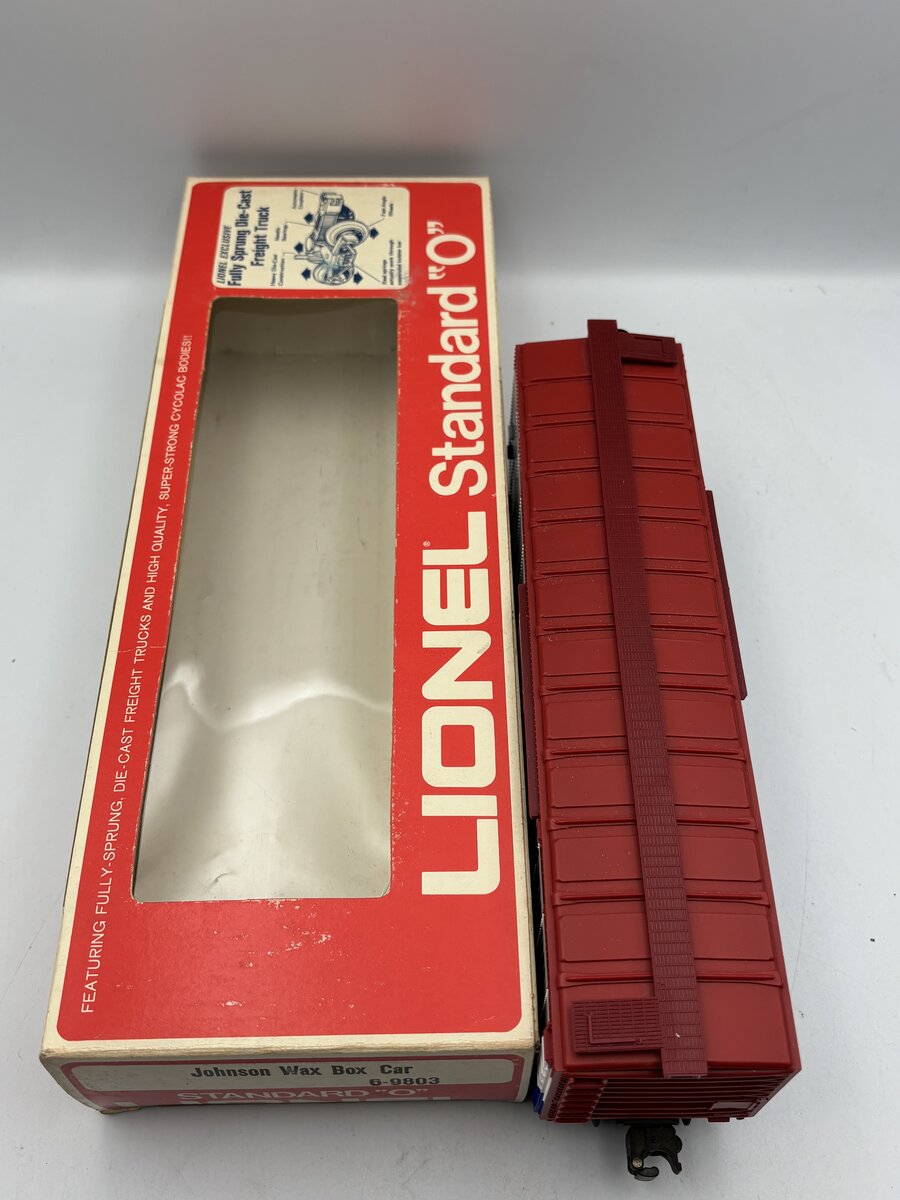 Lionel 6-9803 O Gauge Johnson Wax Box Car VG/Box