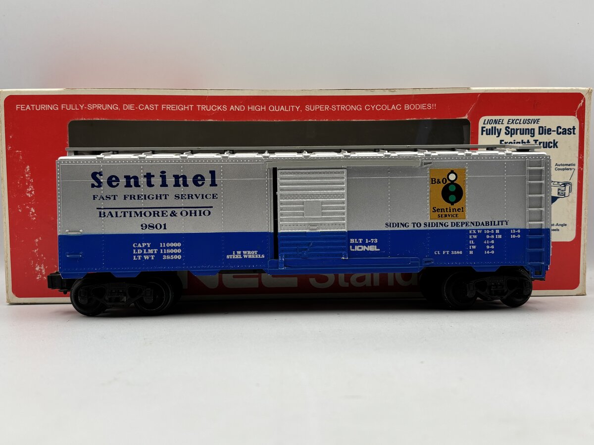 Lionel 6-9801 O Gauge Baltimore & Ohio Sentinel Box Car VG/Box
