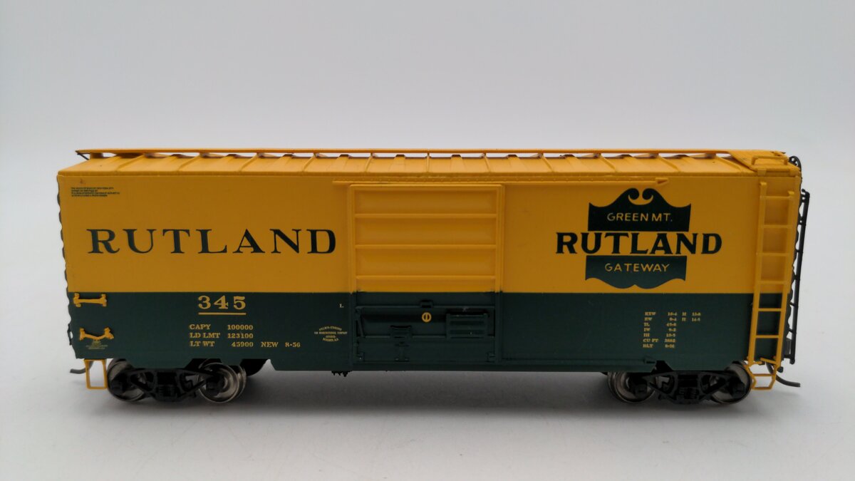 InterMountain 300-399 HO Scale Steam Shack Rutland PS-1 Boxcar #345 VG