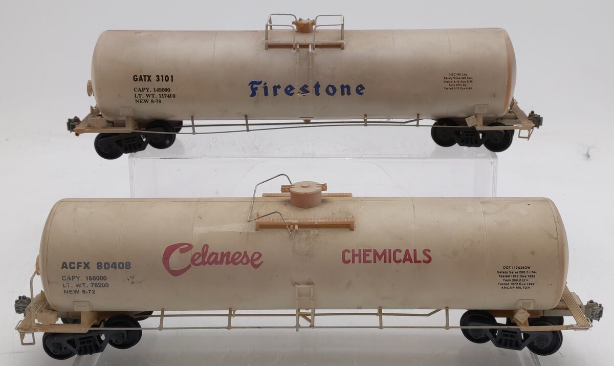 Athearn/Weaver O Scale Custom Weathered Single Dome Tank Cars #3101/80408 [2]