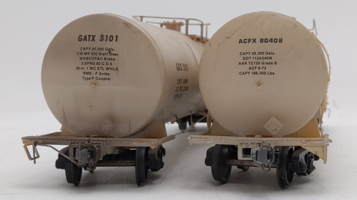 Athearn/Weaver O Scale Custom Weathered Single Dome Tank Cars #3101/80408 [2]