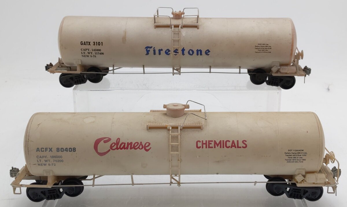 Athearn/Weaver O Scale Custom Weathered Single Dome Tank Cars #3101/80408 [2]