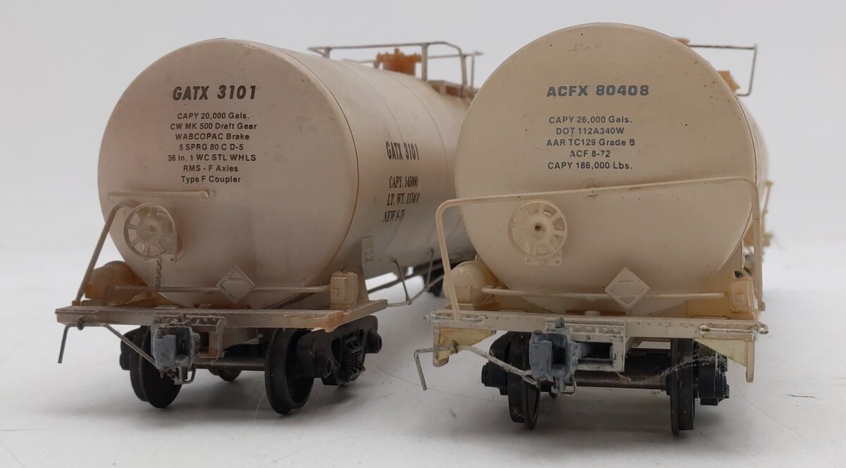 Athearn/Weaver O Scale Custom Weathered Single Dome Tank Cars #3101/80408 [2]