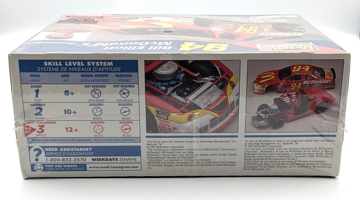 Revell 85-2486 1:24 McDonalds Ford Thunderbird Plastic Model Kit #94 MT/Box