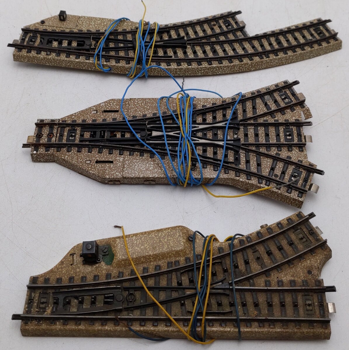 Marklin HO Scale Assorted M Turnabout Track Sections [3] VG