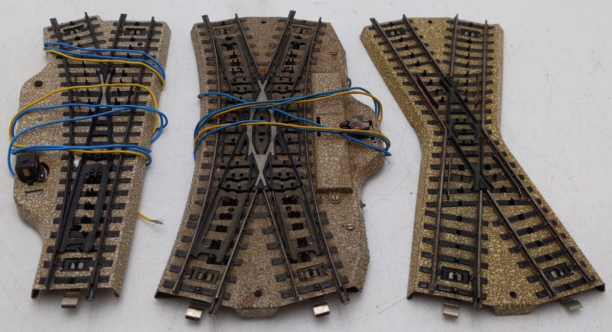 Marklin HO Scale Assorted M Turnabout Track Sections [3] VG