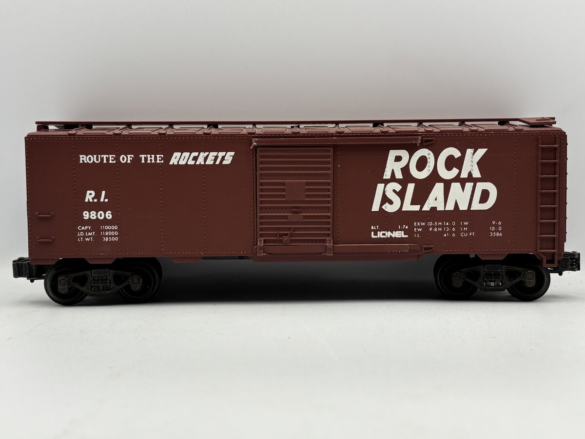 Lionel 6-9806 O Gauge Rock Island Boxcar #9806 EX/Box