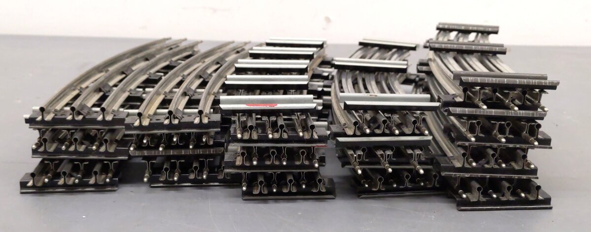 K-Line & Lionel O Curved Tubular Track Sections [30] VG
