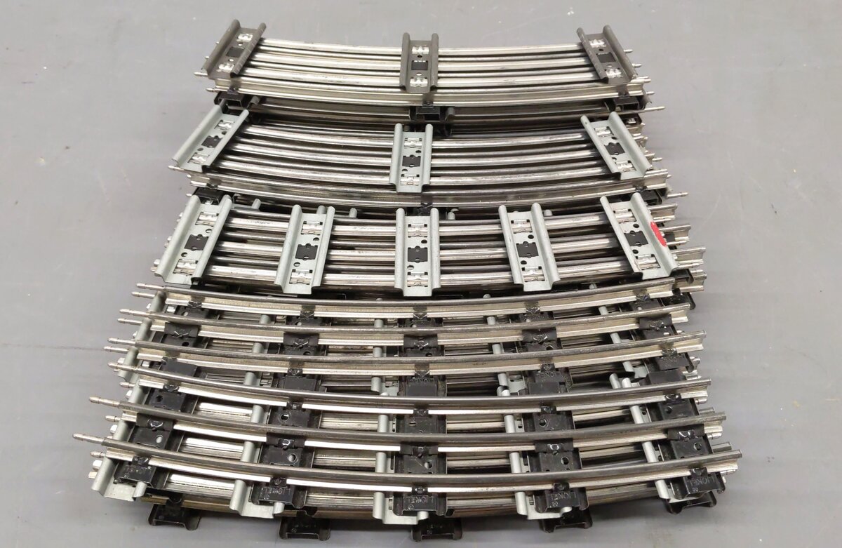 K-Line & Lionel O Curved Tubular Track Sections [30] VG