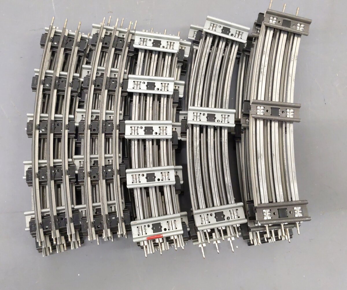 K-Line & Lionel O Curved Tubular Track Sections [30] VG