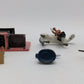 W. Britain 8706 Cast Metal Farm Forge With Horse Forge 2 Men 1 Boy and Anvil Set EX/Box