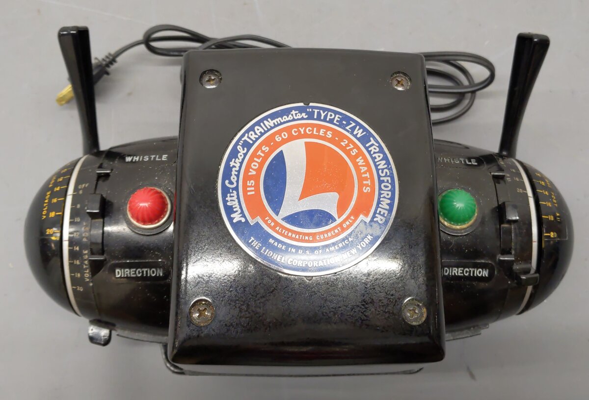 Lionel ZW Vintage O Trainmaster 275 Watt Transformer with Whistle VG