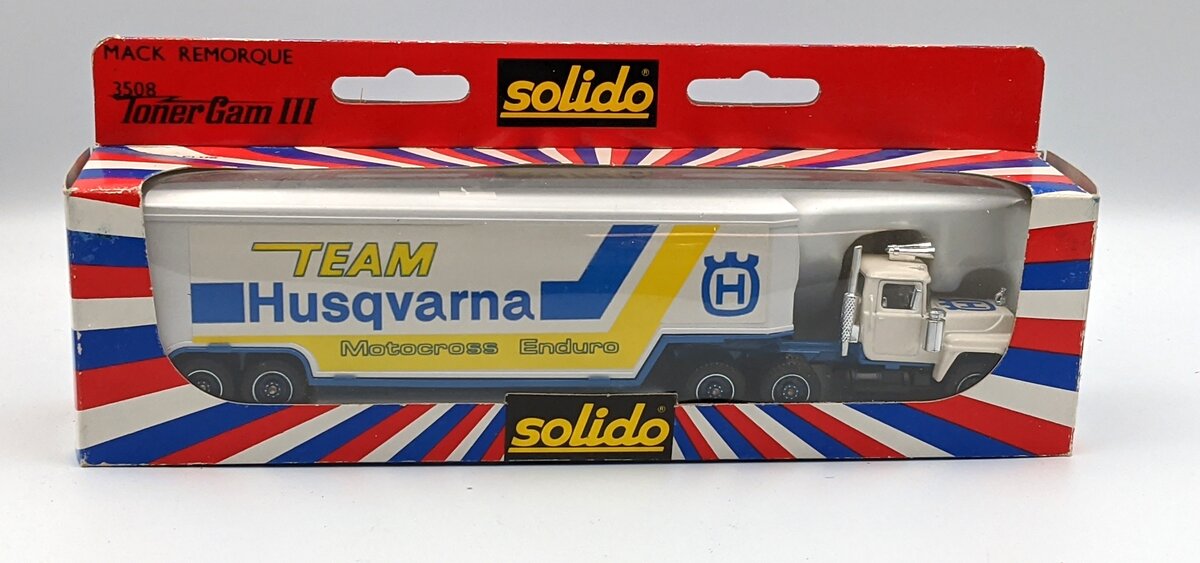 Solido 3508 Team Husqvarna Mack Toner Gam III Semi-Truck EX/Box