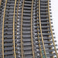 AHM 25606 HO 18" Radius 30 Degree Per Section Brass Curved Track (29) VG