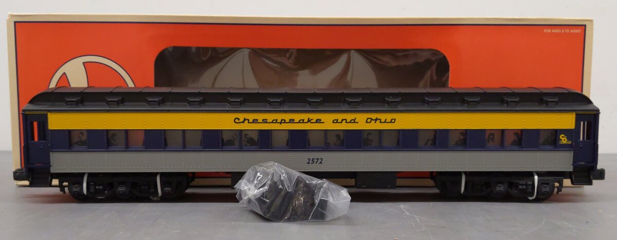 Lionel 6-19089 O Chesapeake & Ohio Heavyweight Passenger Car #2572 EX/Box