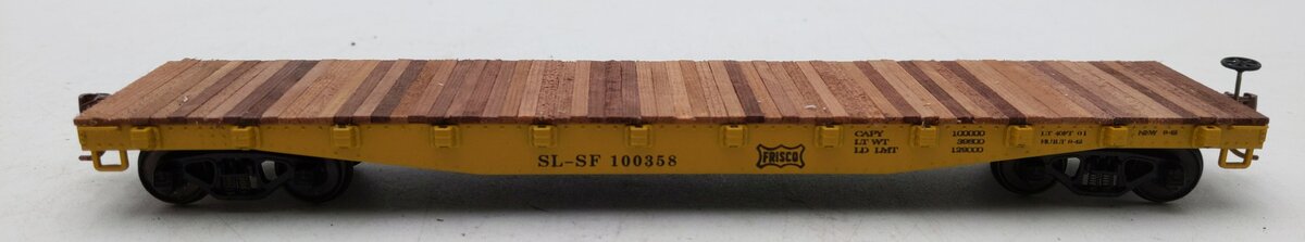 American Models 6022 S Scale Frisco Flatcar w/Stakes EX/Box