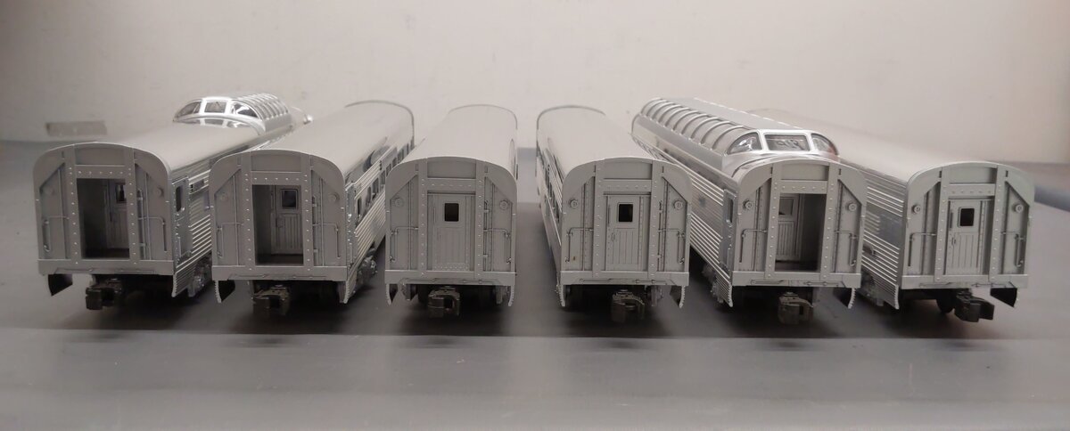 Lionel 6-19113 O Gauge Santa Fe 'Super Chief' Aluminum Passenger Car Set EX/Box