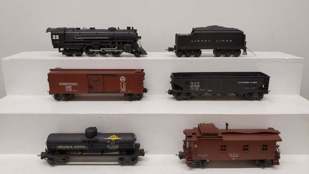 Lionel 291W Vintage O Prewar 1941 Semi-Scale Set W/ 226E, 2954, 2955, and 2957 VG/Box
