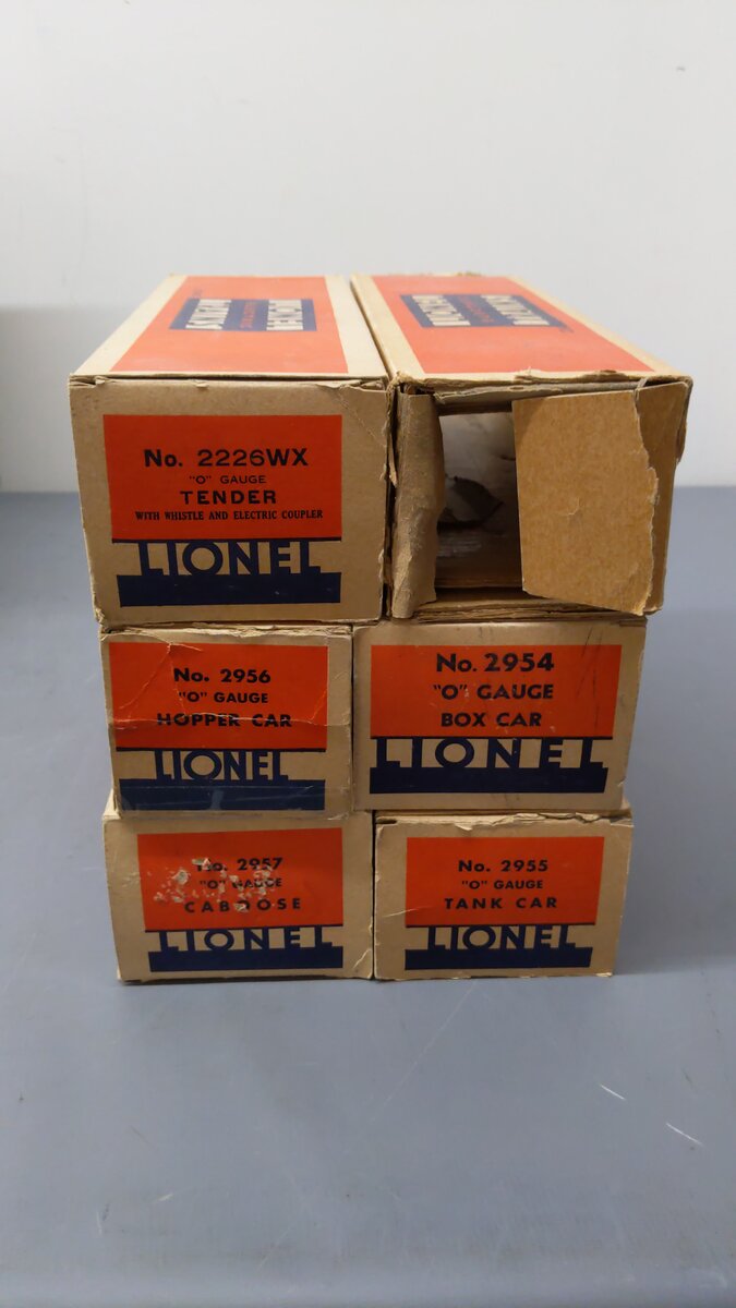 Lionel 291W Vintage O Prewar 1941 Semi-Scale Set W/ 226E, 2954, 2955, and 2957 VG/Box