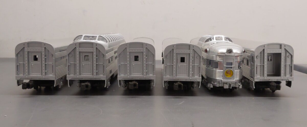 Lionel 6-19113 O Gauge Santa Fe 'Super Chief' Aluminum Passenger Car Set EX/Box