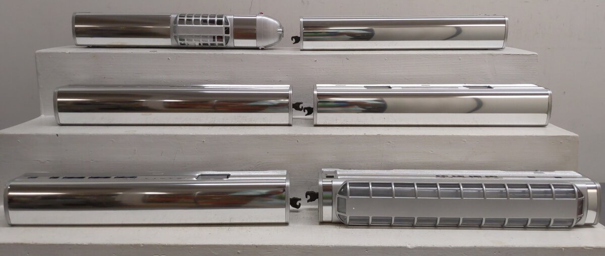 Lionel 6-19113 O Gauge Santa Fe 'Super Chief' Aluminum Passenger Car Set EX/Box
