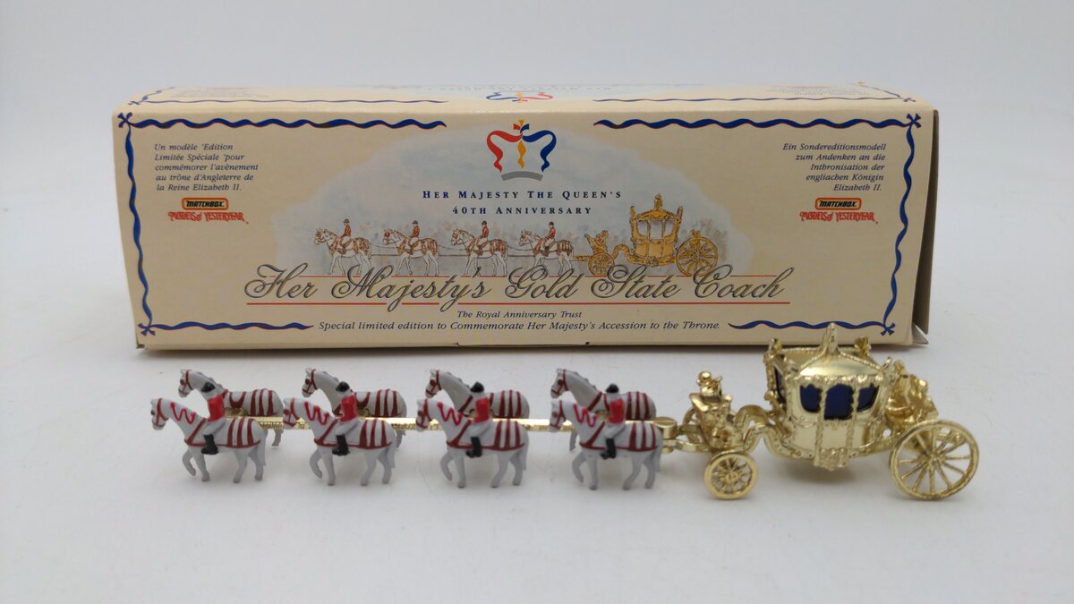 Matchbox YY66 Die Cast Her Majesty's The Queen's The Royal 40th Anniversary LN/Box