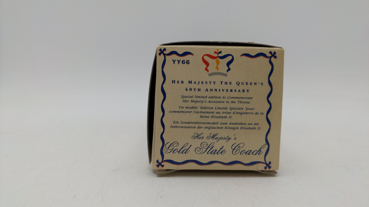 Matchbox YY66 Die Cast Her Majesty's The Queen's The Royal 40th Anniversary LN/Box